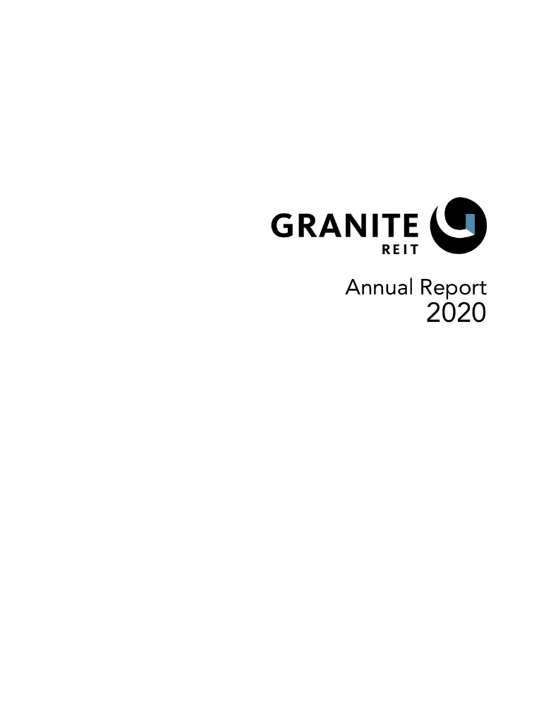 Granite Real Estate Investment Trust（GRT）2020财年年度报告（英文版）