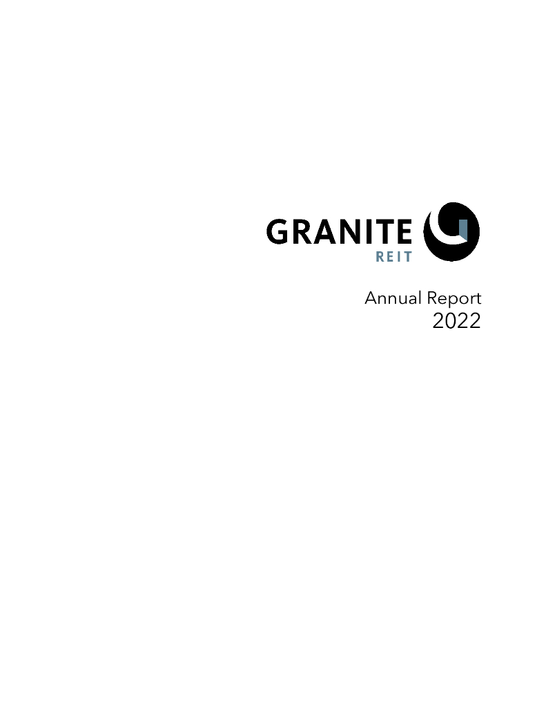 Granite Real Estate Investment Trust（GRT）2022财年年度报告（英文版）