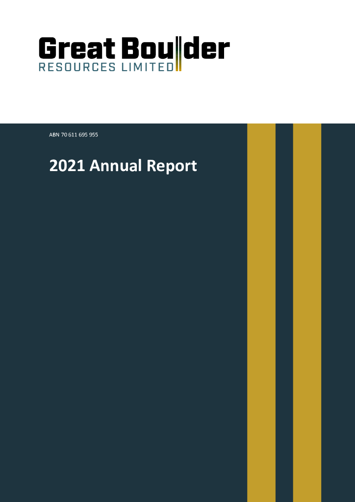 Great Boulder Resources（GBR）2021财年年度报告（英文版）