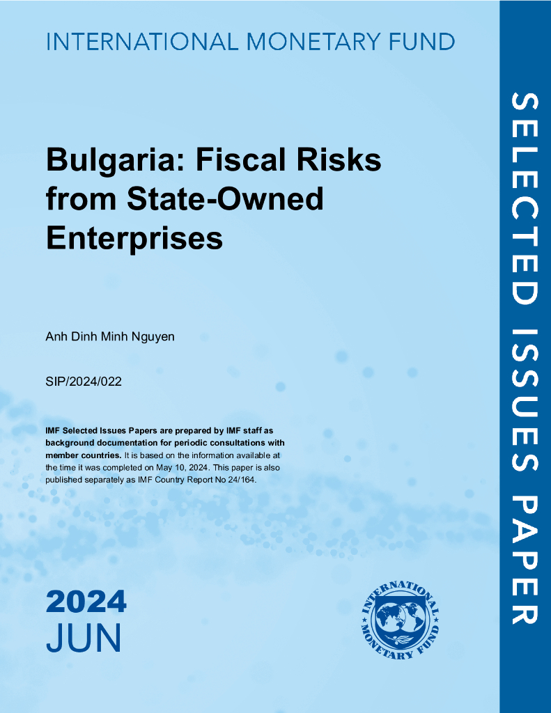 国际货币基金组织：2024保加利亚国有企业的财政风险报告（英文版）