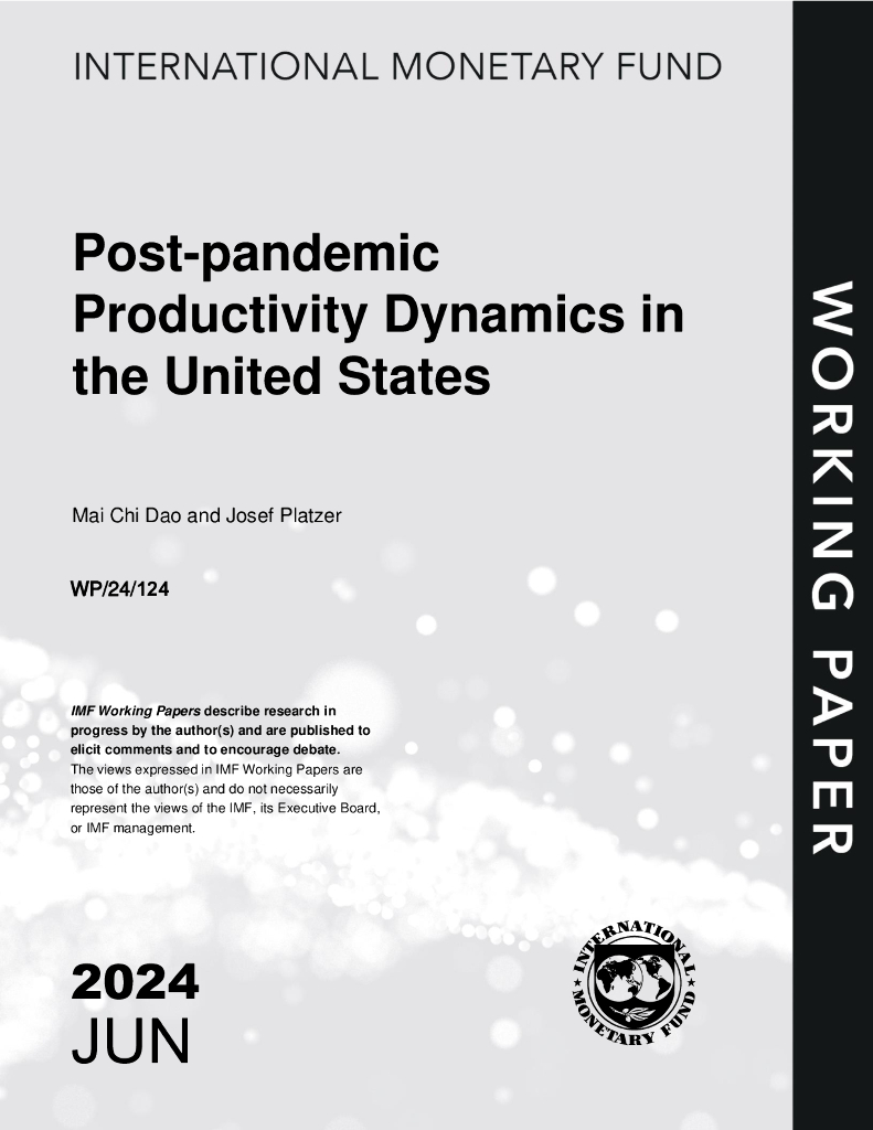 国际货币基金组织：2024美国疫情后生产力动态报告（英文版）