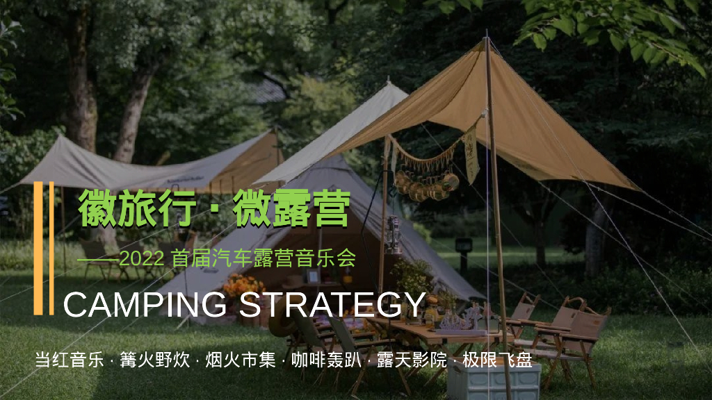 城市首届汽车露营音乐会“徽旅行·微露营”主题活动策划方案
