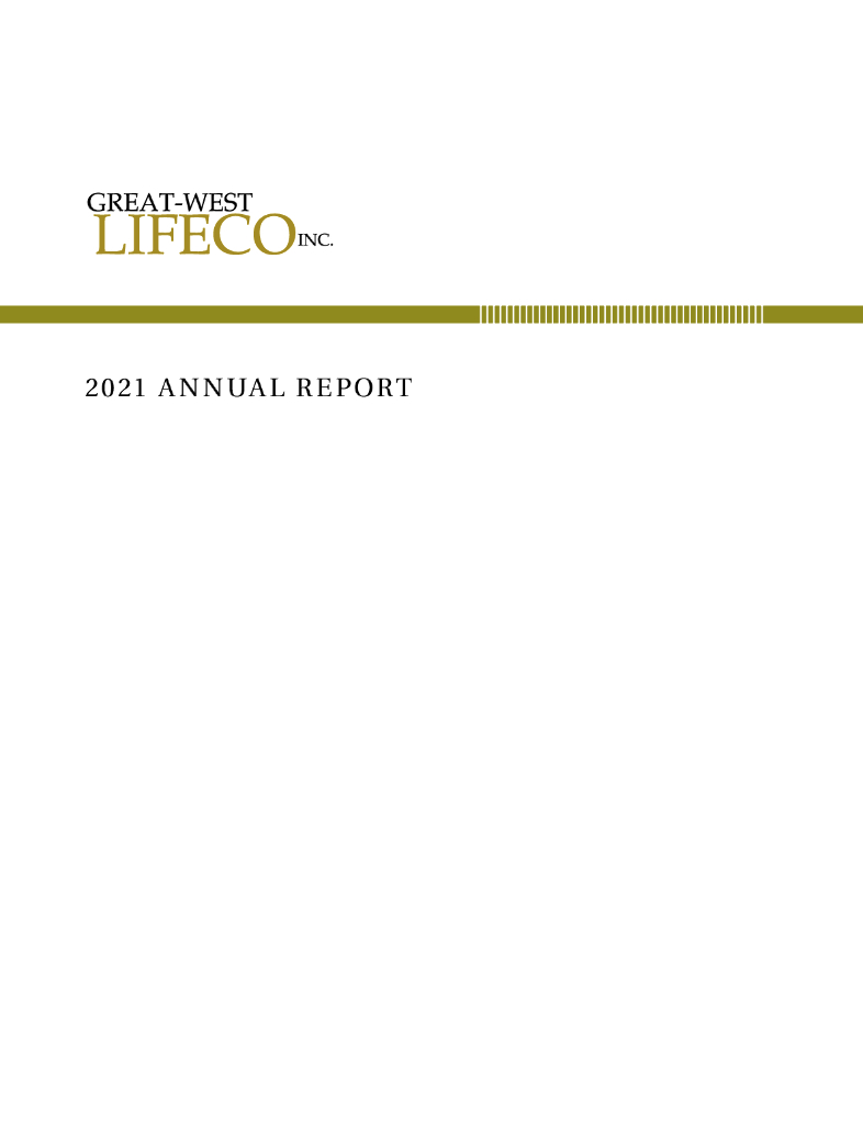 Great-West Lifeco Inc.（GWO）2021财年年度报告（英文版）