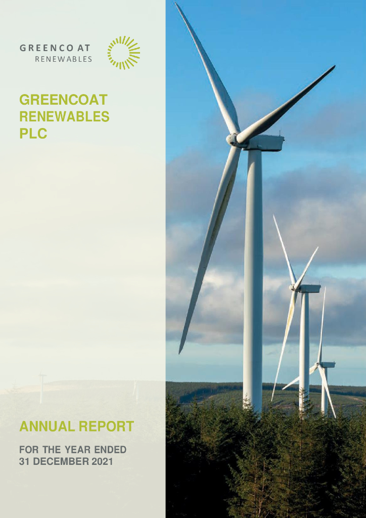 Greencoat Renewables PLC（GRP）2021财年年度报告（英文版）