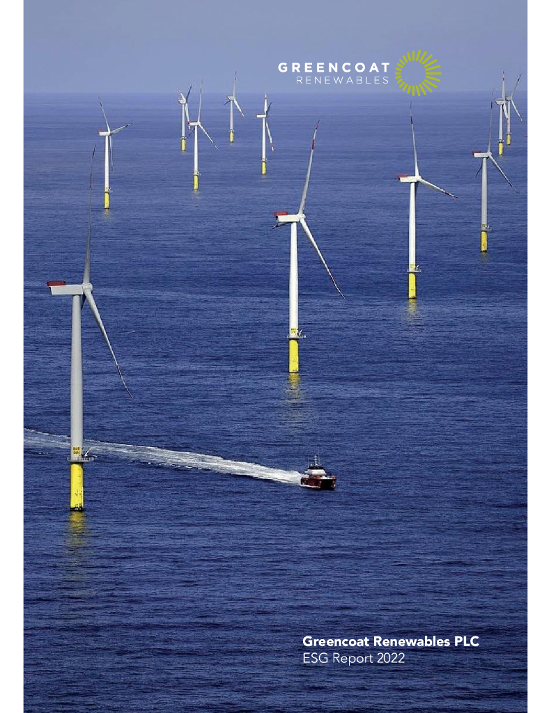 Greencoat Renewables PLC（GRP）2022年ESG报告（英文版）