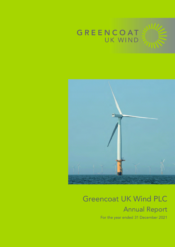 Greencoat UK Wind PLC（UKW）2021财年年度报告（英文版）