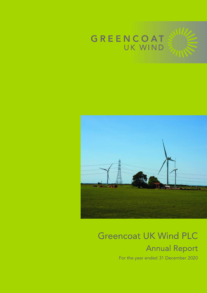 Greencoat UK Wind PLC（UKW）2020财年年度报告（英文版）