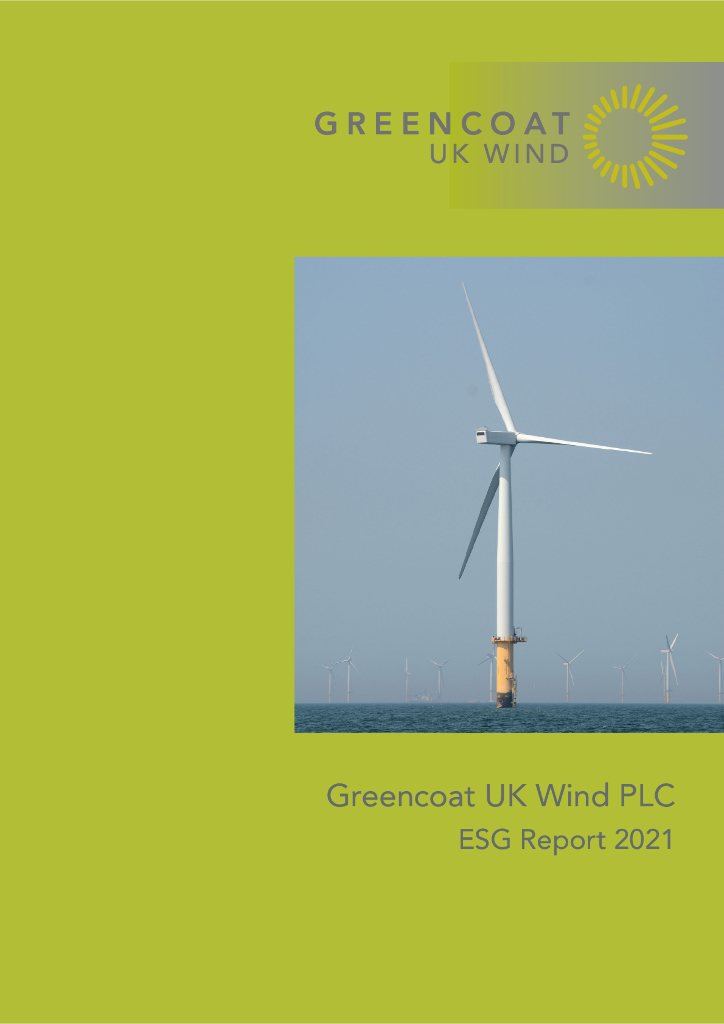 Greencoat UK Wind PLC（UKW）2021年ESG报告（英文版）