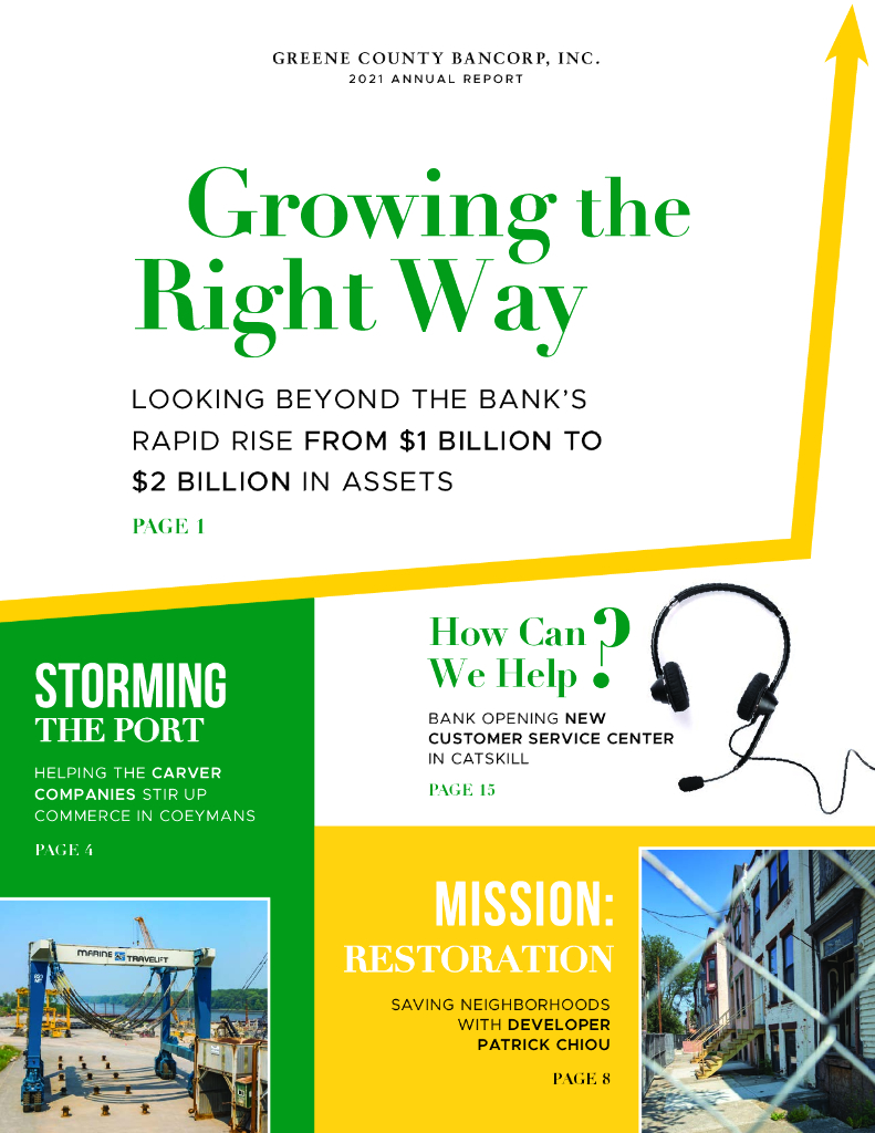 Greene County Bancorp,Inc.（GCBC）2021财年年度报告（英文版）