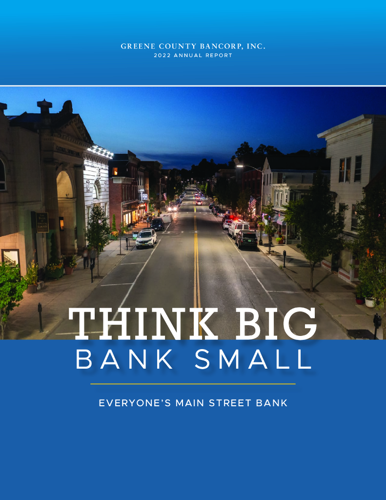 Greene County Bancorp,Inc.（GCBC）2022财年年度报告（英文版）