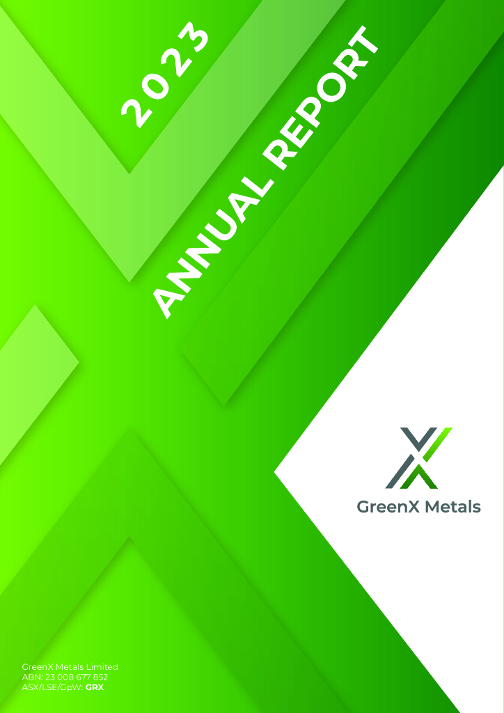 GreenX Metals Ltd（GRX）2023财年年度报告（英文版）