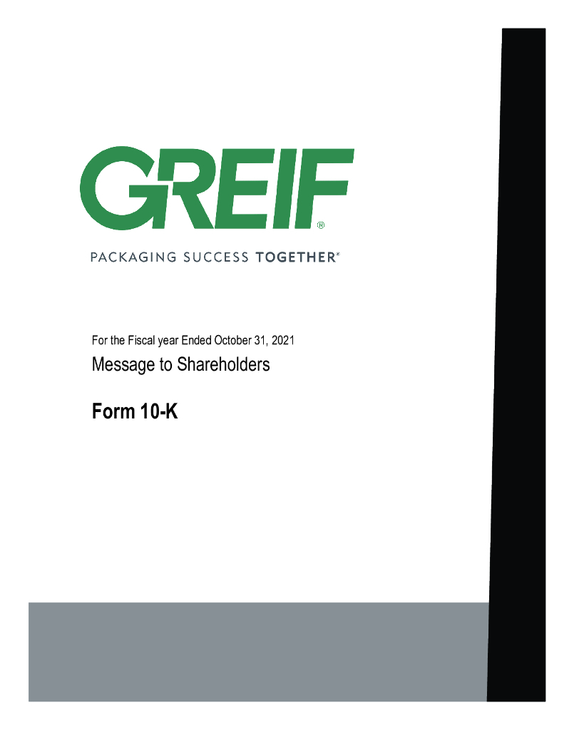 Greif Inc.（GEF）2021财年年度报告（英文版）