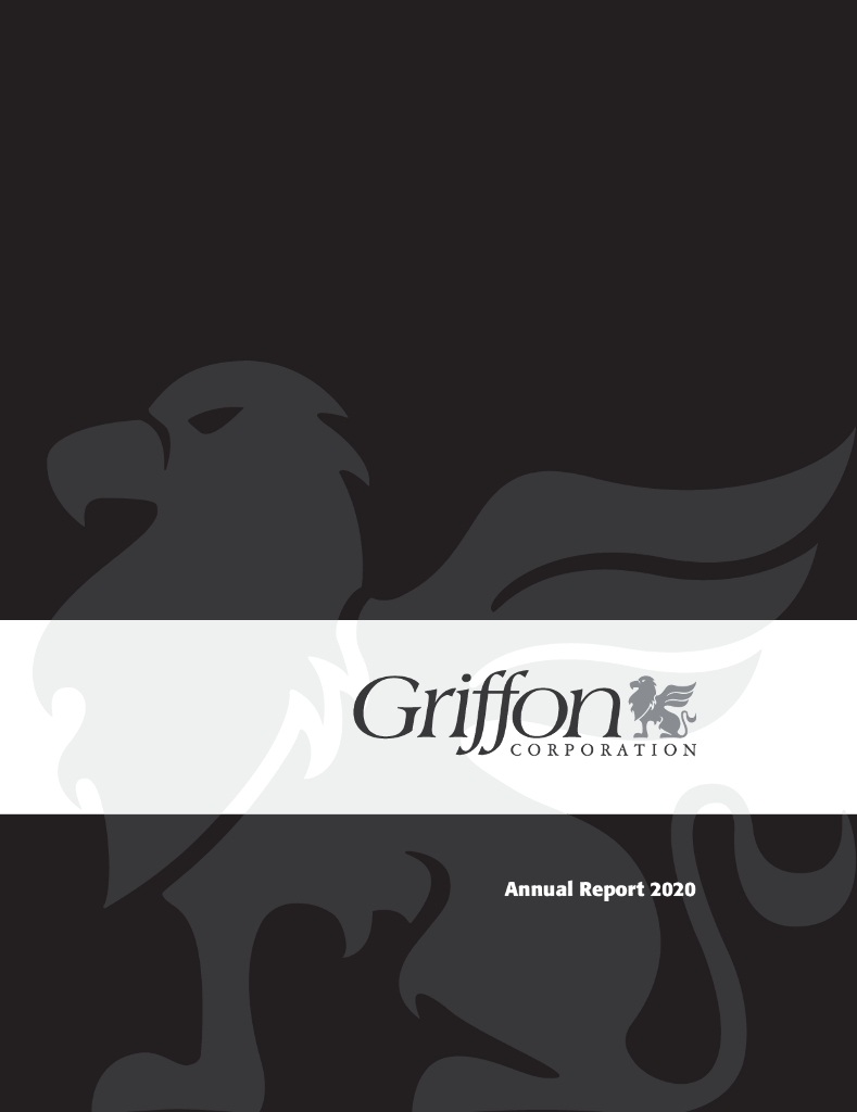 Griffon Corporation（GFF）2020财年年度报告（英文版）