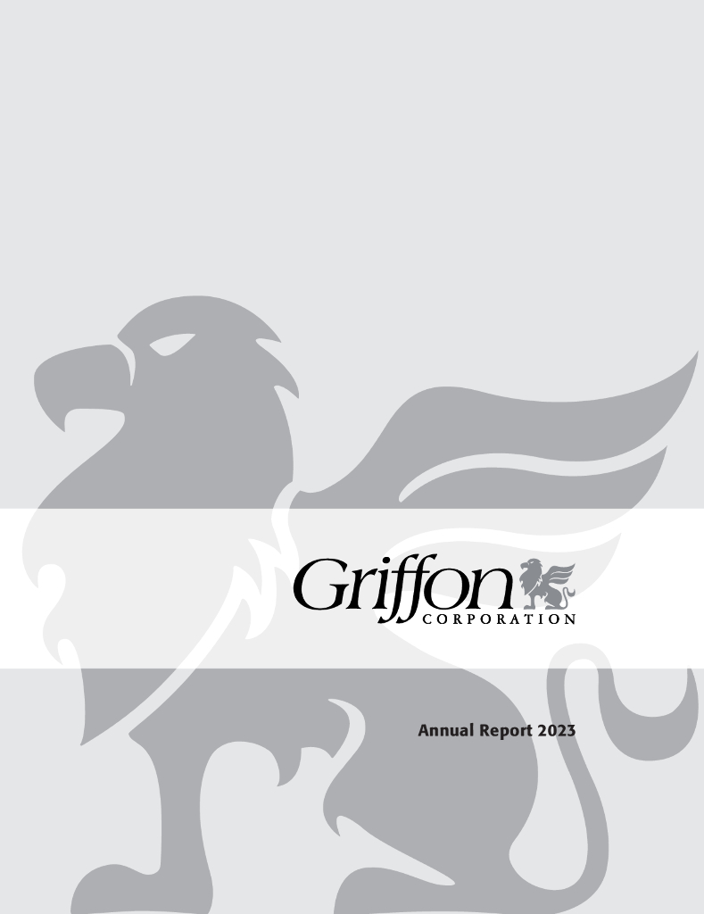 Griffon Corporation（GFF）2023财年年度报告（英文版）