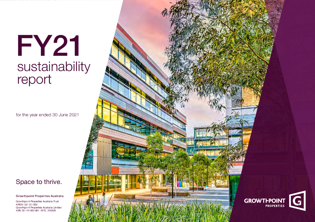 Growthpoint Properties Australia Ltd（GOZ）2021年可持续发展报告（英文版）