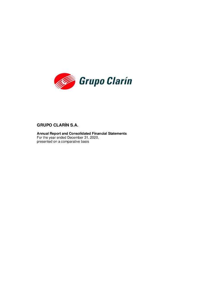 Grupo Clarín S.A.（GCLA）2020财年年度报告（英文版）