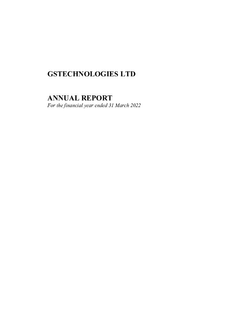 GSTechnologies Ltd（GST）2022财年年度报告（英文版）