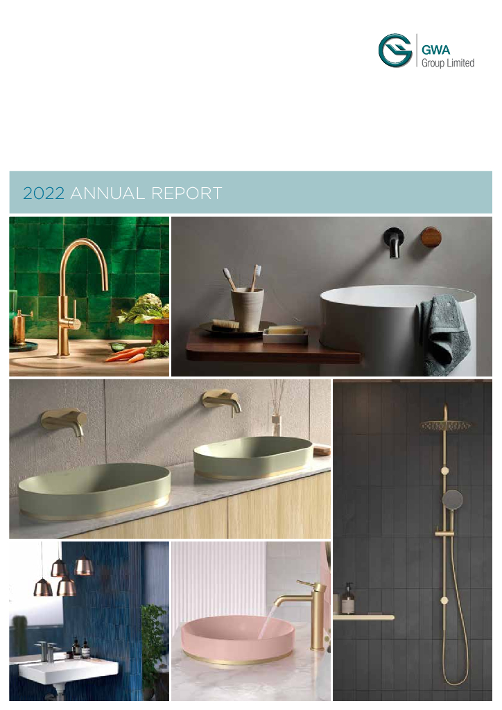 GWA Group Ltd（GWA）2022财年年度报告（英文版）