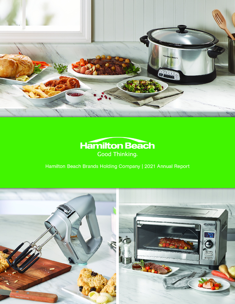 Hamilton Beach Brands Holding Company（HBB）2021财年年度报告（英文版）