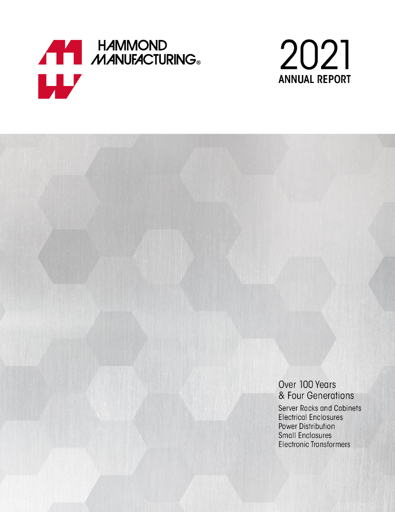 Hammond Manufacturing Company Limited（HMM）2021财年年度报告（英文版）