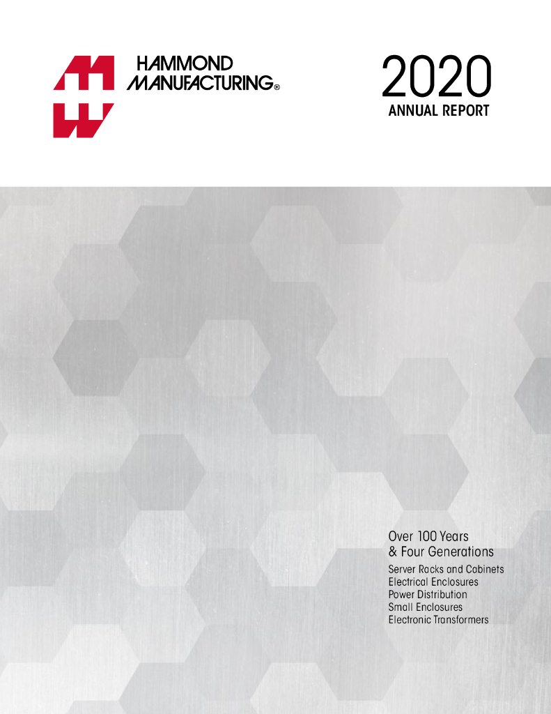 Hammond Manufacturing Company Limited（HMM）2020财年年度报告（英文版）