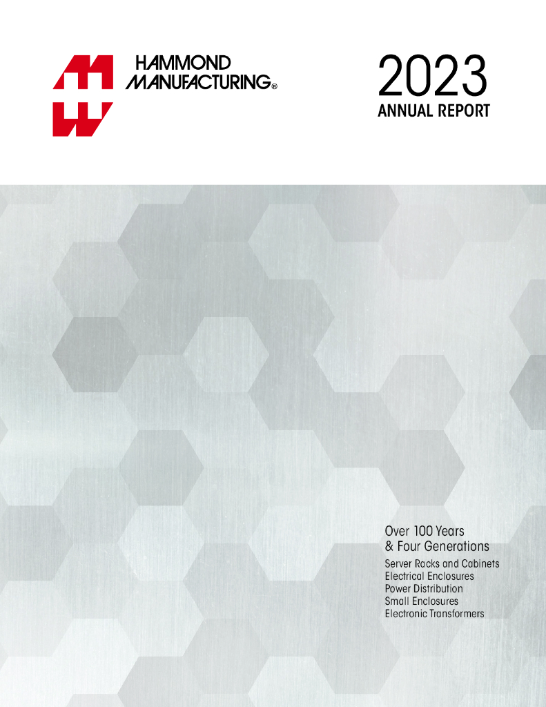 Hammond Manufacturing Company Limited（HMM）2023财年年度报告（英文版）