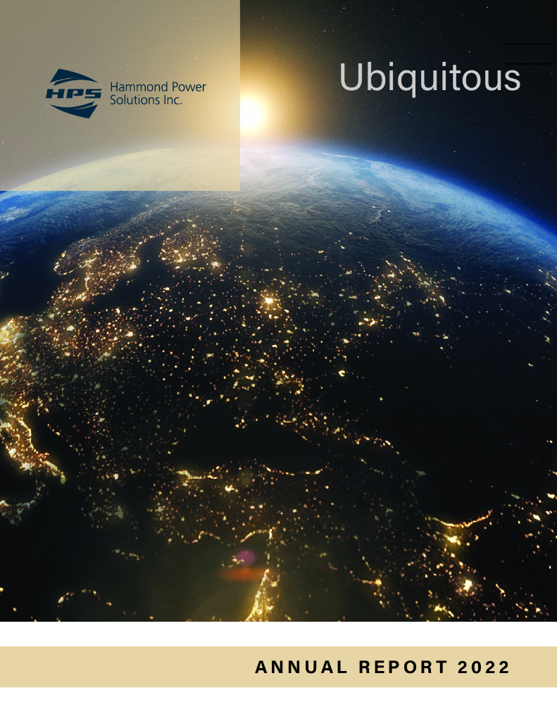 Hammond Power Solutions（HPS-A）2022财年年度报告（英文版）