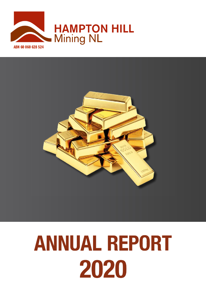 Hampton Hill Mining NL（HHM）2020财年年度报告（英文版）