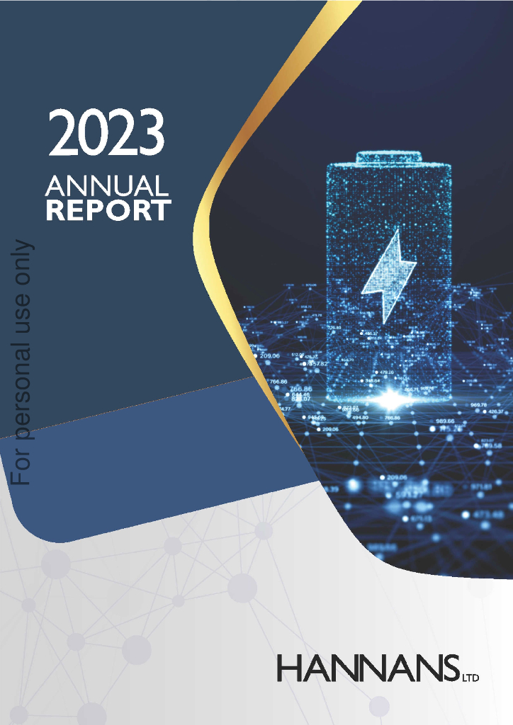 Hannans Ltd（HNR）2023财年年度报告（英文版）