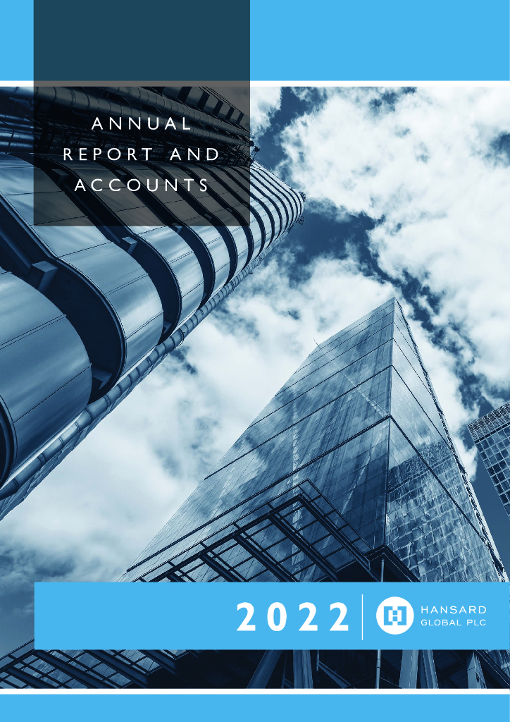 Hansard Global Plc（HSD）2022财年年度报告（英文版）