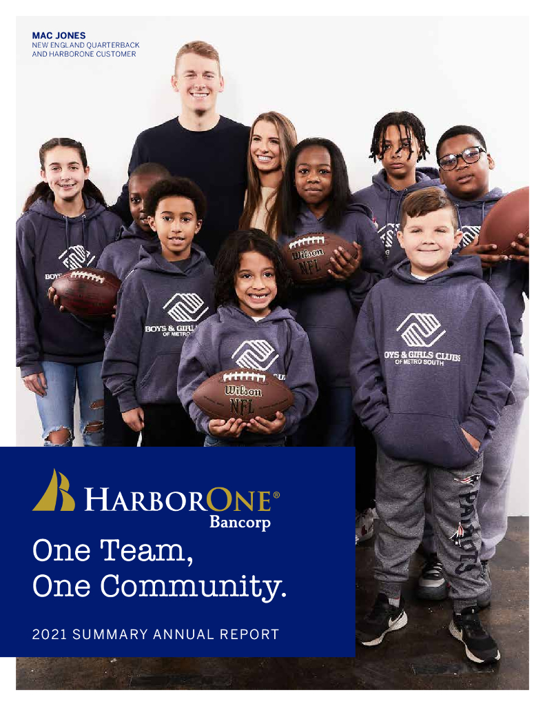 HarborOne Bancorp,Inc.（HONE）2021财年年度报告（英文版）