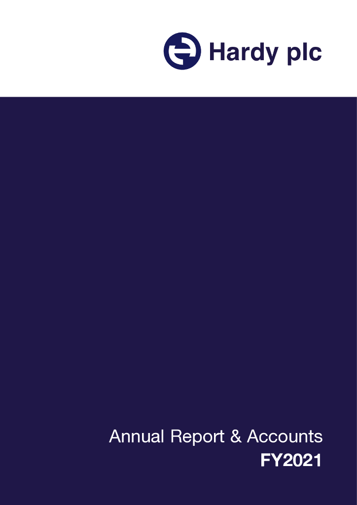 Hardy Oil&Gas PLC（HDY.L）2021财年年度报告（英文版）