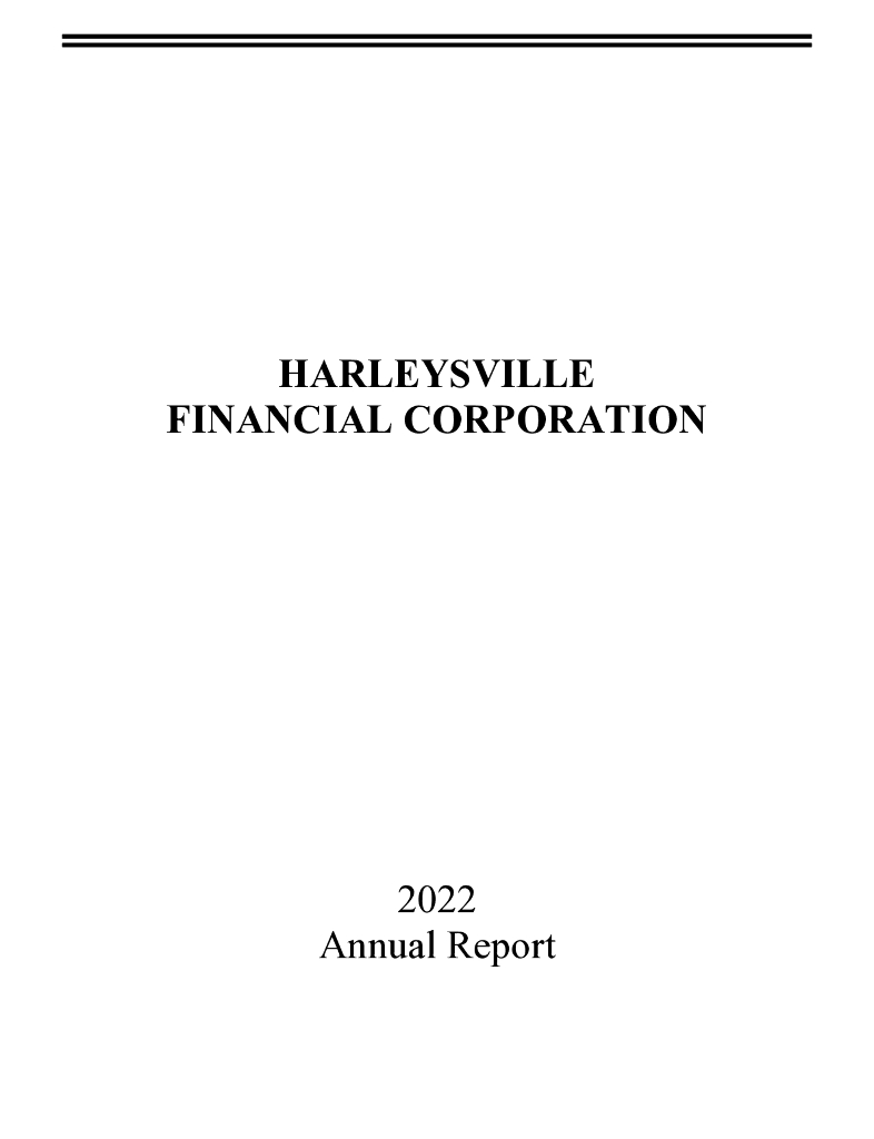 Harleysville Savings Financial Corporation（HARL）2022财年年度报告（英文版）