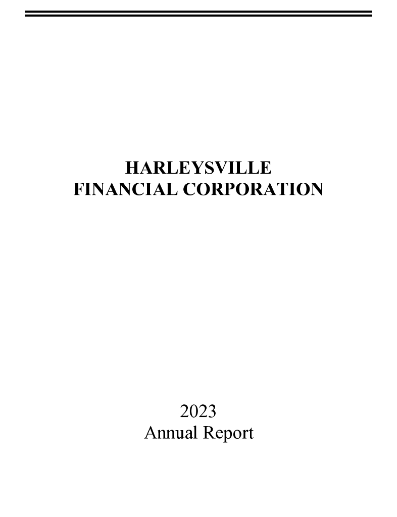 Harleysville Savings Financial Corporation（HARL）2023财年年度报告（英文版）