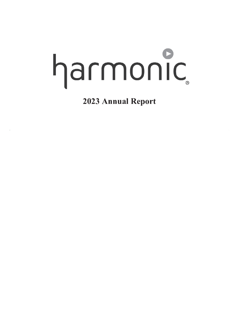 Harmonic Inc.（HLIT）2023财年年度报告（英文版）