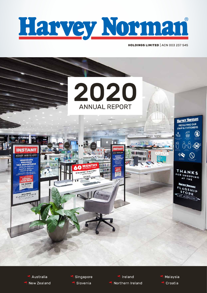 Harvey Norman Holdings Limited（HVN）2020财年年度报告（英文版）