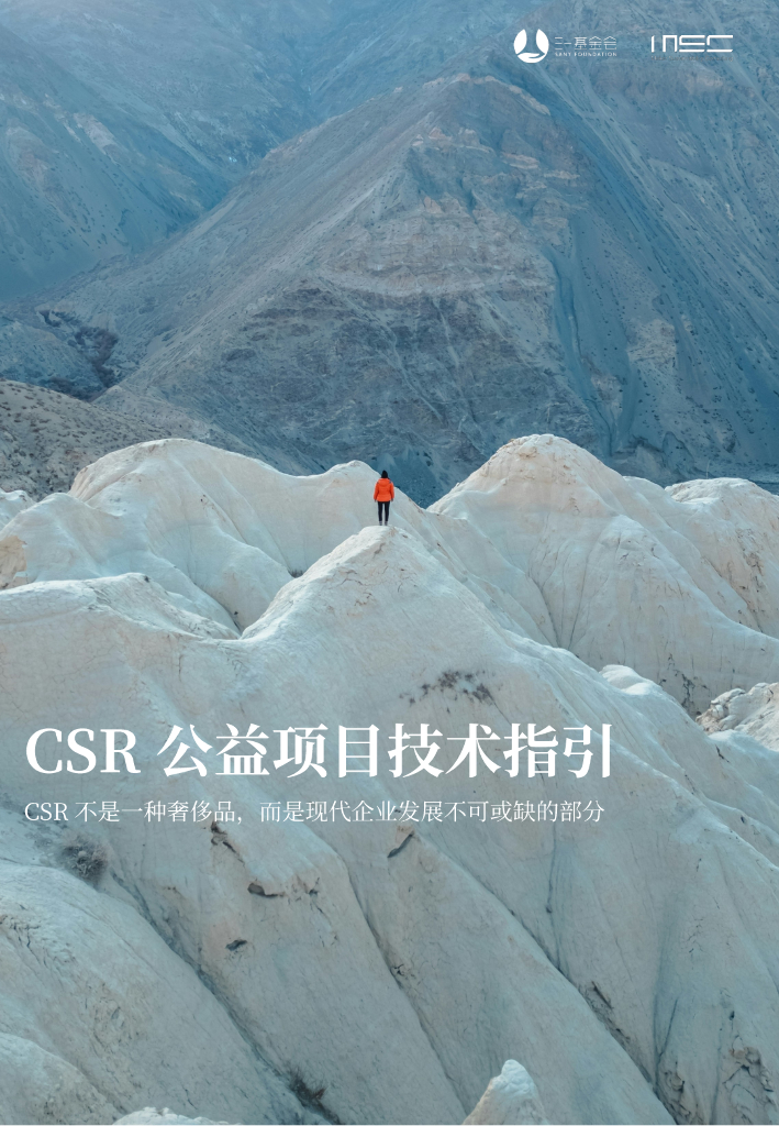 三一基金会：2024年CSR公益项目技术指引报告