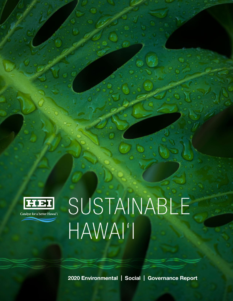 Hawaiian Electric Industries Inc.（HE）2020年ESG报告（英文版）