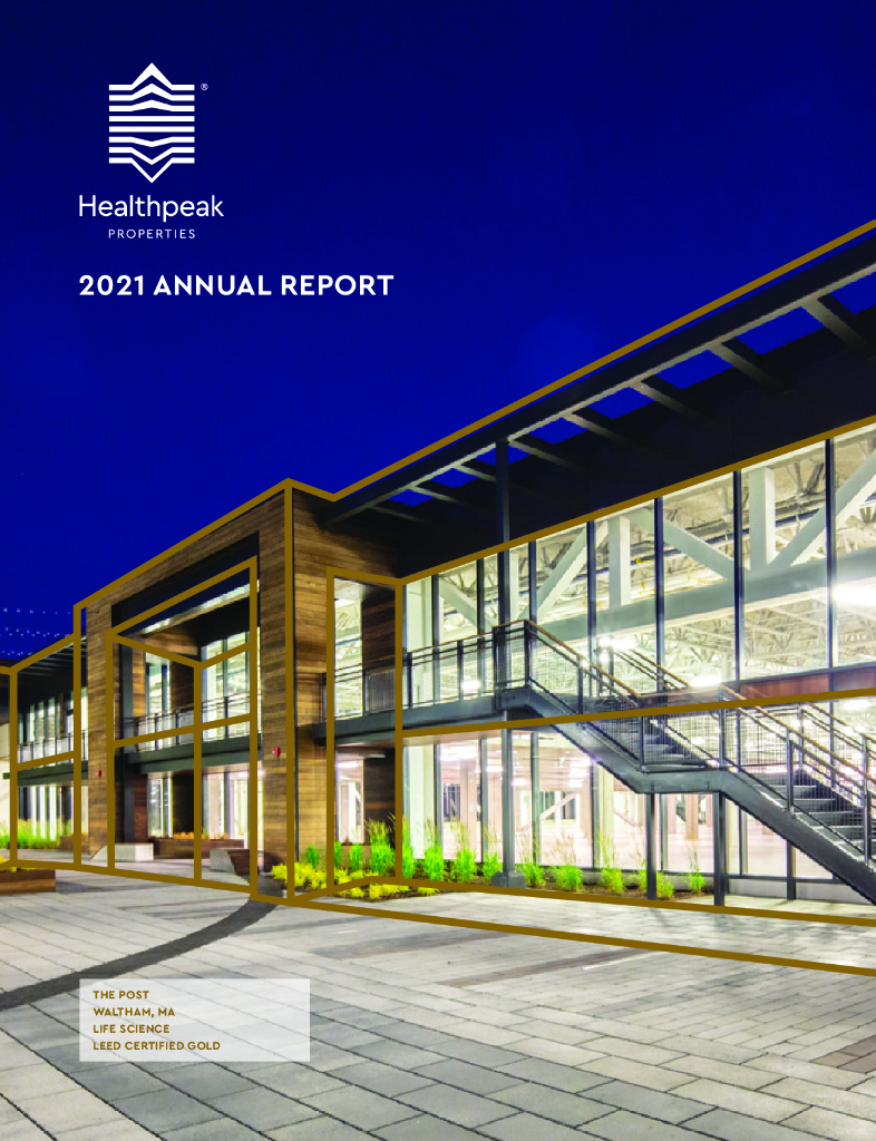 Healthpeak Properties Inc.（PEAK）2021财年年度报告（英文版）