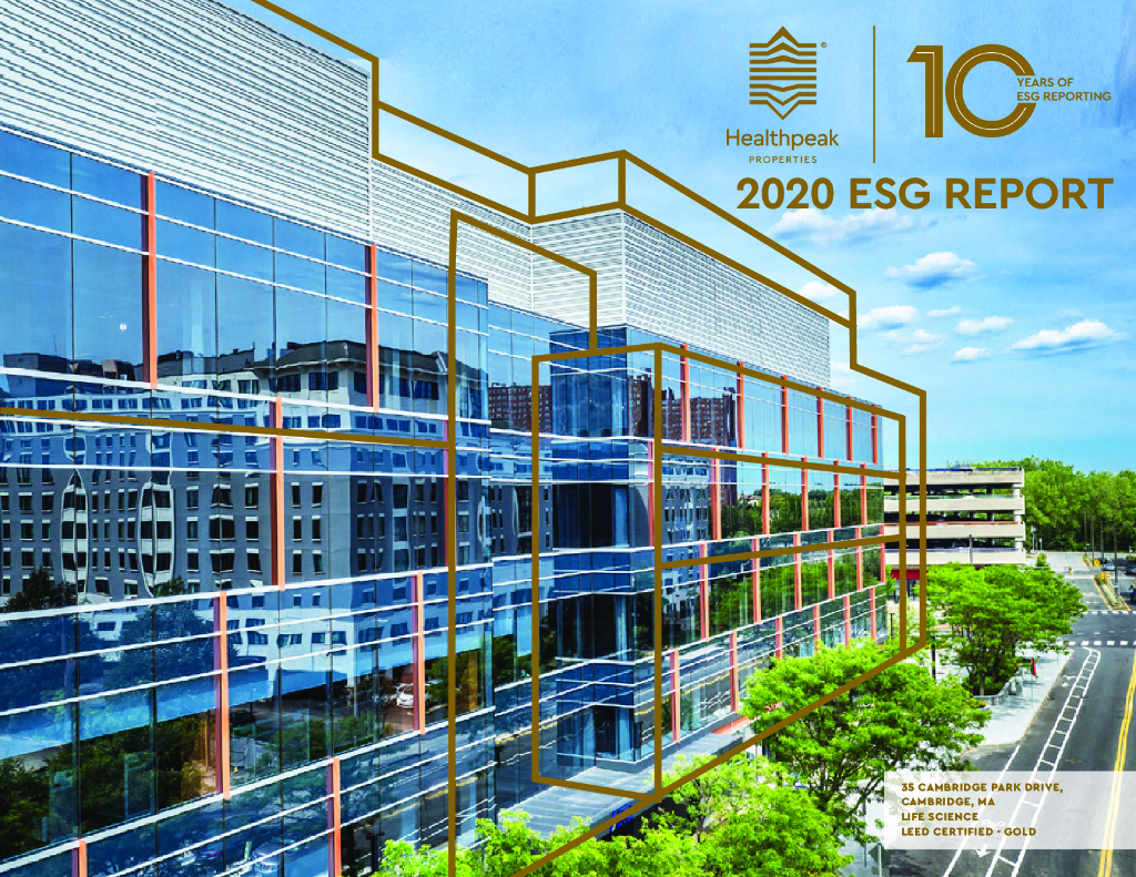 Healthpeak Properties Inc.（PEAK）2020年ESG报告（英文版）