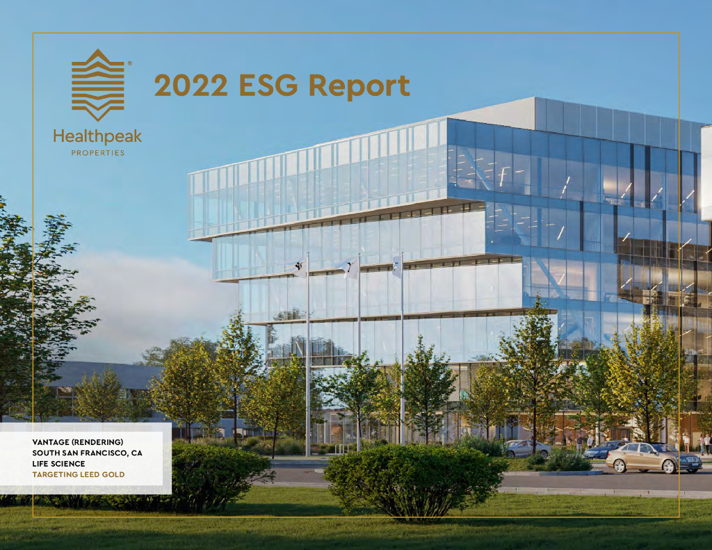 Healthpeak Properties Inc.（PEAK）2022年ESG报告（英文版）