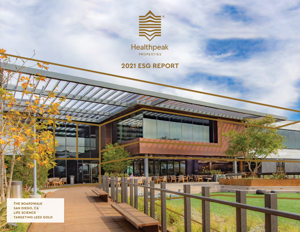 Healthpeak Properties Inc.（PEAK）2021年ESG报告（英文版）