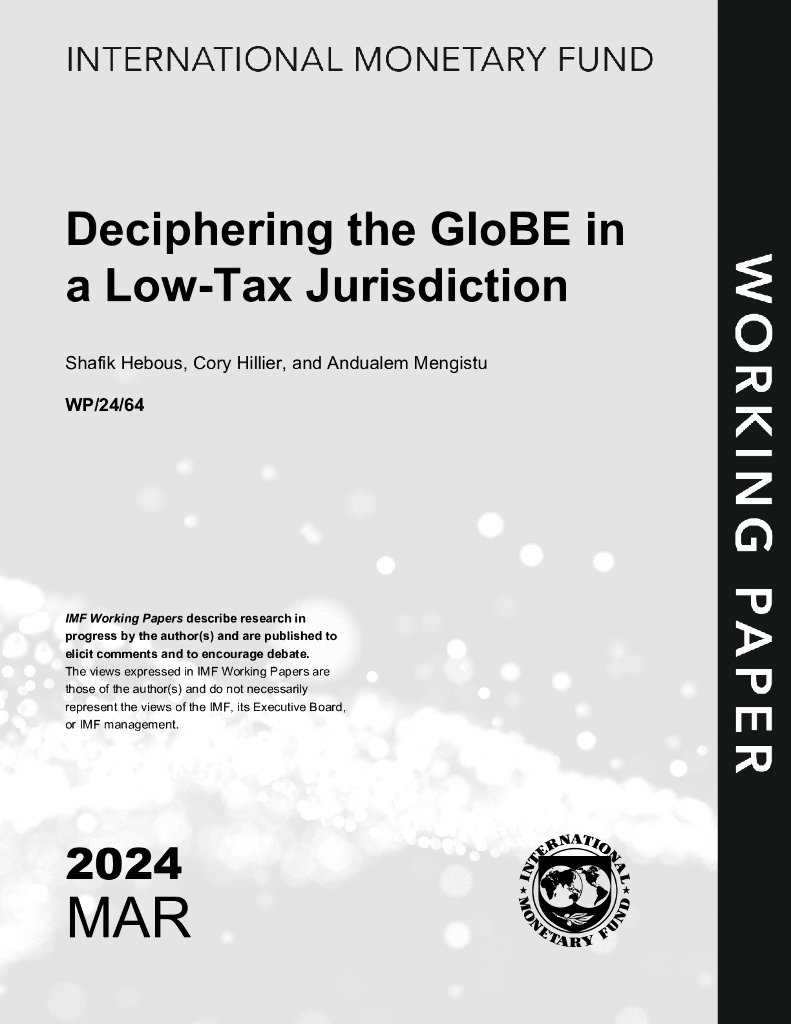 国际货币基金组织：2024解读低税收管辖区的GloBE报告（英文版）