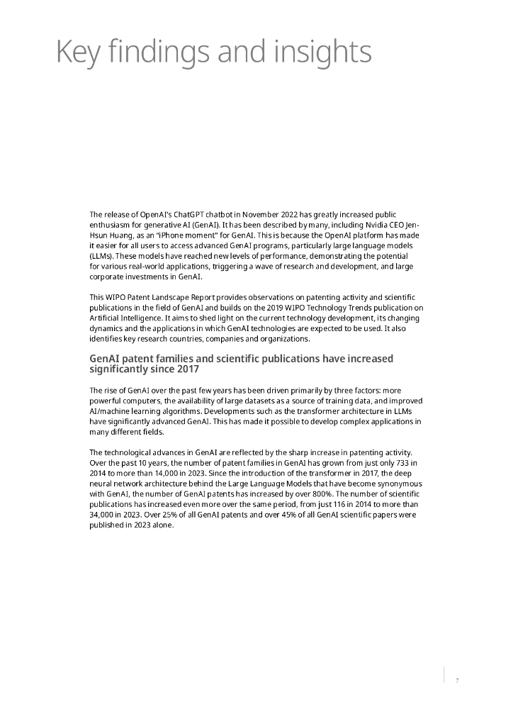 WIPO世界知识产权组织：专利态势报告：生成式人工智能（英文版）_第9页