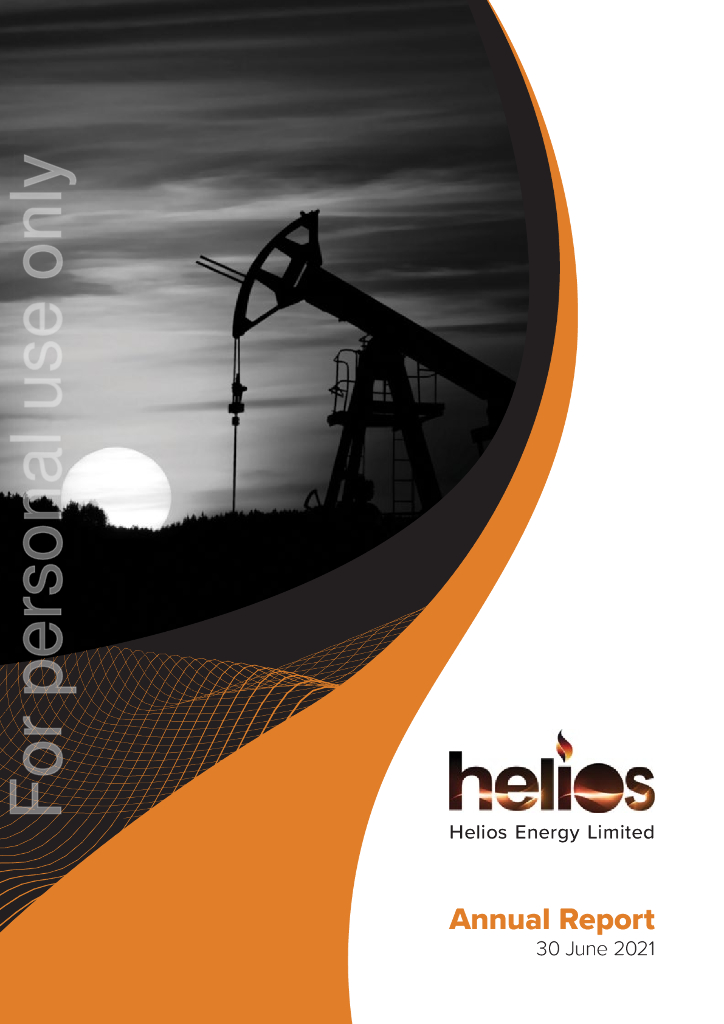 Helios Energy Limited（HE8）2021财年年度报告（英文版）