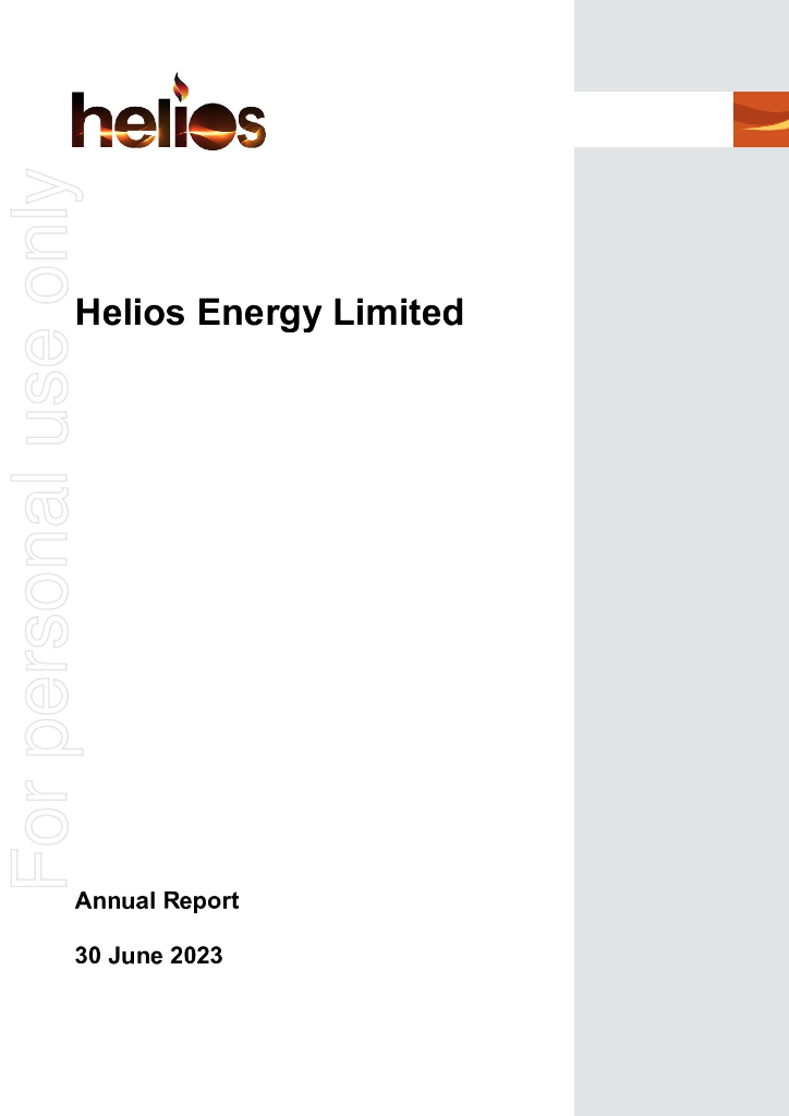 Helios Energy Limited（HE8）2023财年年度报告（英文版）