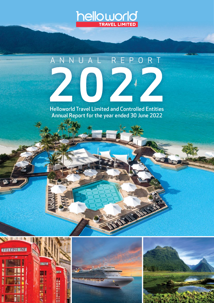Helloworld Travel Limited（HLO）2022财年年度报告（英文版）
