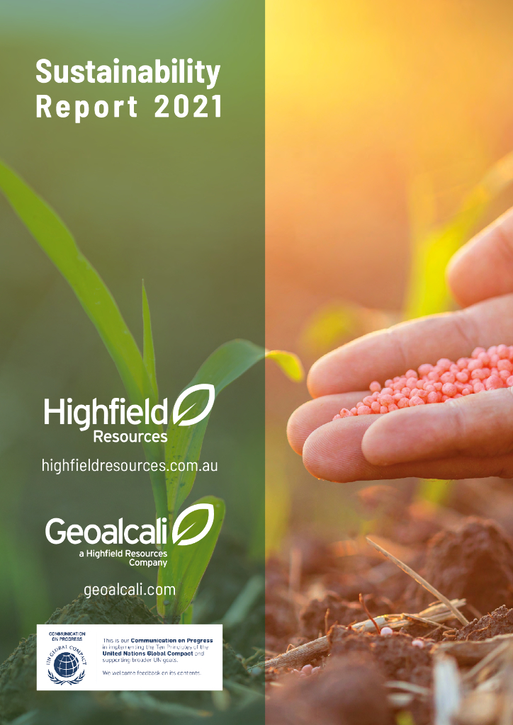 Highfield Resources Ltd（HFR）2021年可持续发展报告（英文版）