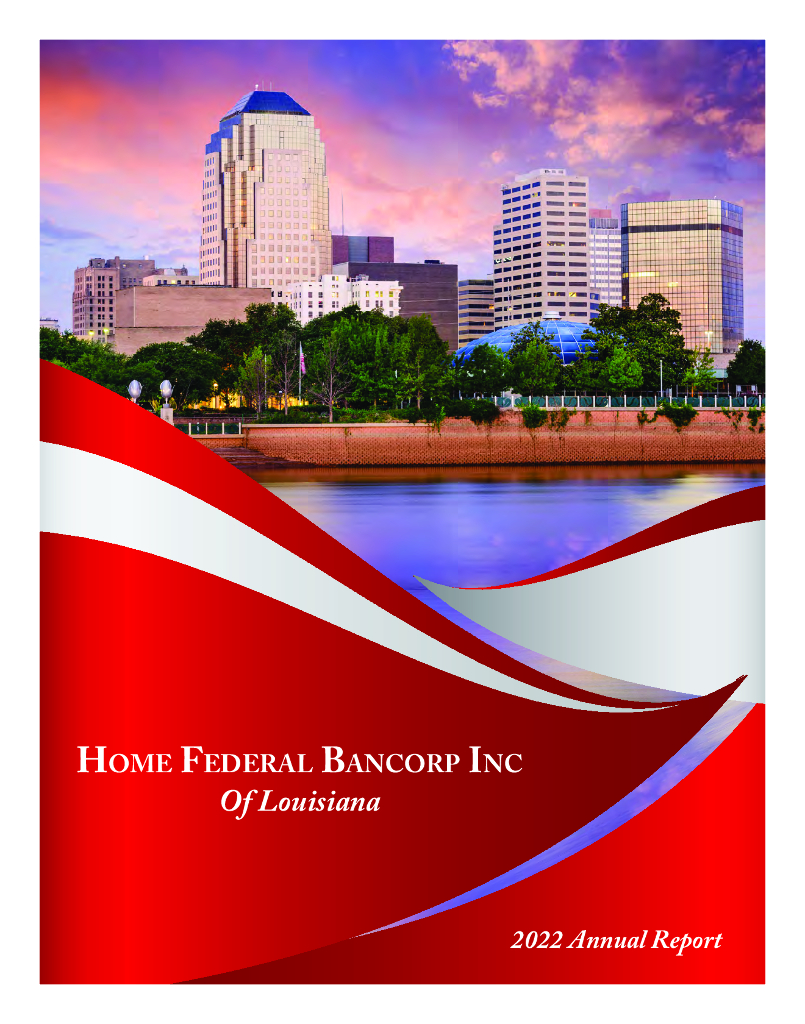 Home Federal Bancorp,Inc.of Louisiana（HFBL）2022财年年度报告（英文版）