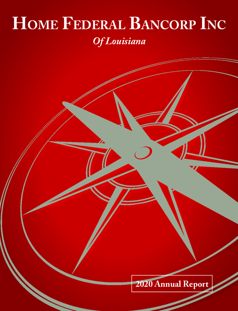 Home Federal Bancorp,Inc.of Louisiana（HFBL）2020财年年度报告（英文版）